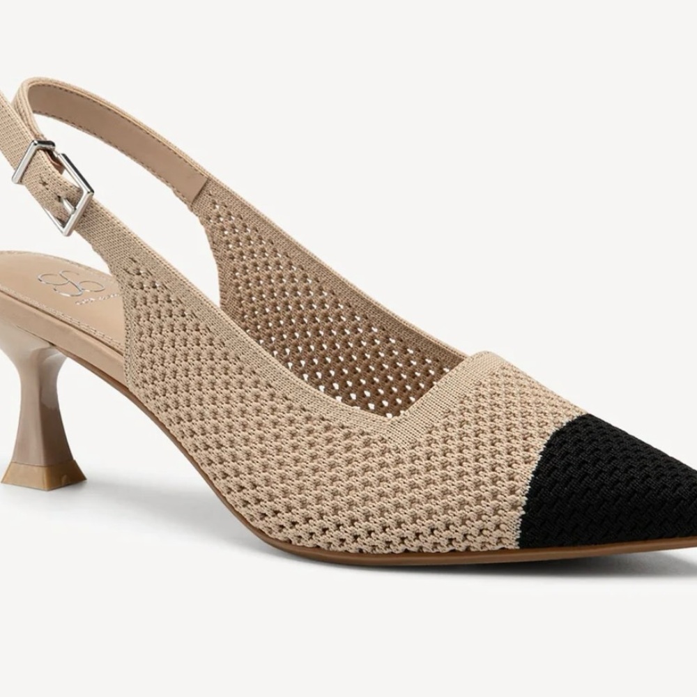 AirLoom Pointed Toe Slingback Pumps